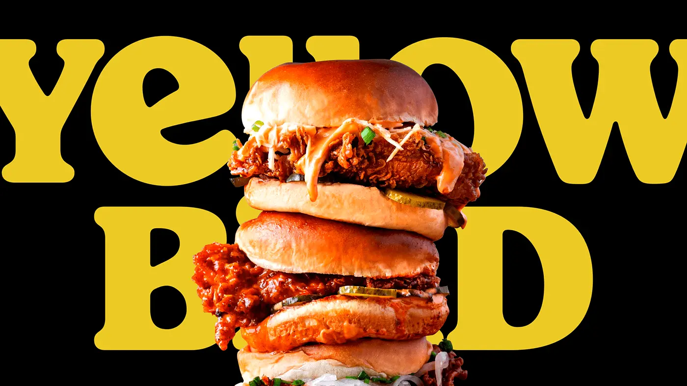 a Design Company Called Bodega Design Studio there profile Link is http://bodega.design/
they created VISUAL IDENTITY / PACKAGING Designs For Chicken Burger Shop baded in Dubai, UAE Called Yellow bird