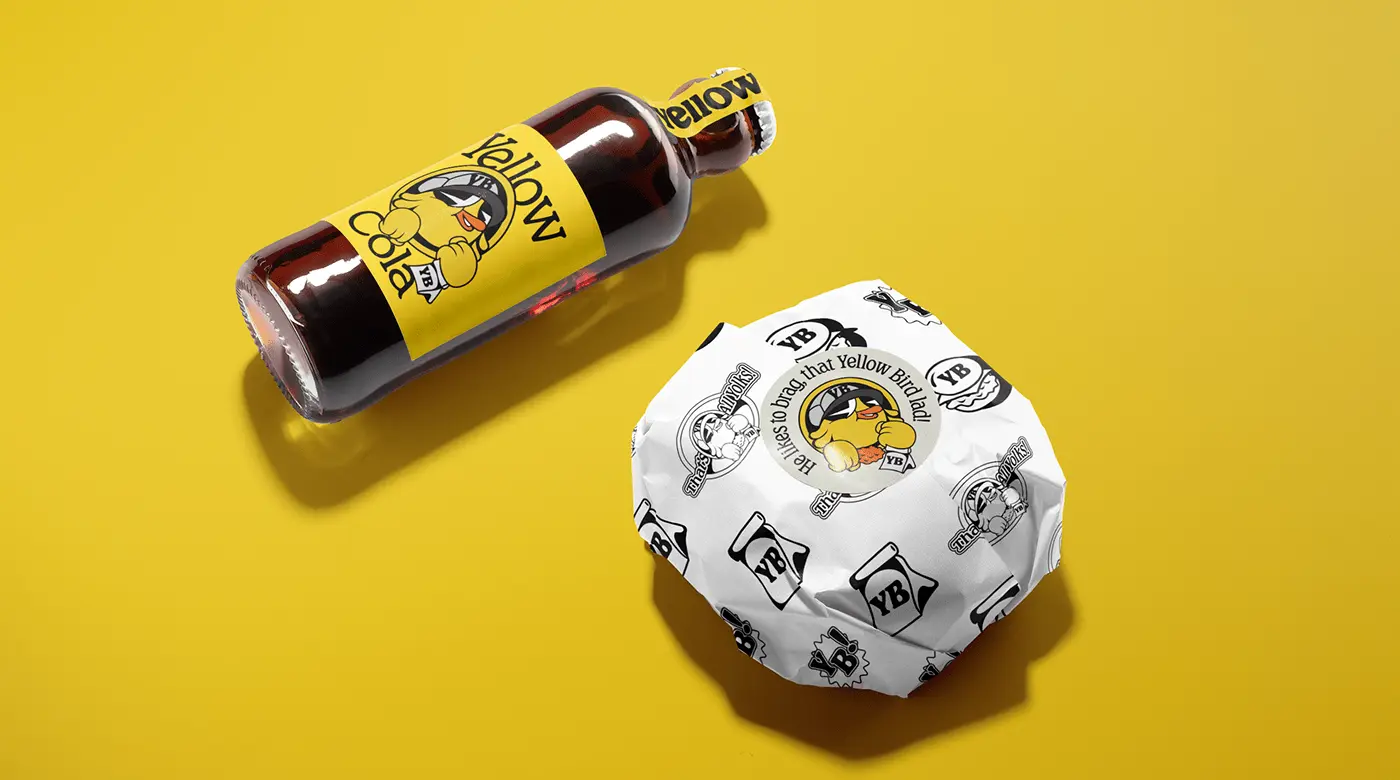 a Design Company Called Bodega Design Studio there profile Link is http://bodega.design/
they created VISUAL IDENTITY / PACKAGING Designs For Chicken Burger Shop baded in Dubai, UAE Called Yellow bird